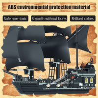 875 Pcs Pirates of the Caribbean Building Blocks - The Black Pearl Ship (Free 6 figures) - Golonzo -                                                                             