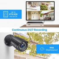 8CH 1080P CCTV System Outdoor,5MP Lite Video DVR - Golonzo -                                                                             