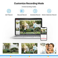 8CH 1080P CCTV System Outdoor,5MP Lite Video DVR - Golonzo -                                                                             