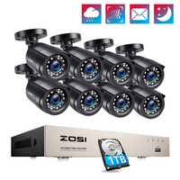 8CH CCTV Home Security Outdoor Night Vision Surveillance Camera Kit - Golonzo -                                                                             