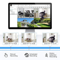 8CH CCTV Home Security Outdoor Night Vision Surveillance Camera Kit - Golonzo -                                                                             