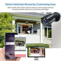 8CH CCTV Home Security Outdoor Night Vision Surveillance Camera Kit - Golonzo -                                                                             