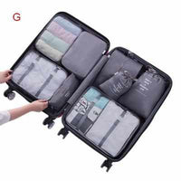 8Pcs Travel Bags Sets Waterproof Organizer - Golonzo -                                                                             
