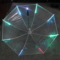 8 Rib LED Umbrella with Flashlight - Golonzo -                                                                             