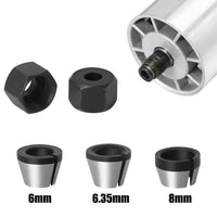 6/6.35/8mm Collet Chuck Adapter with Nut Engraving - Golonzo -                                                                             