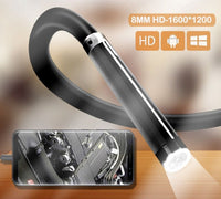 8mm HD Endoscope Camera Waterproof Micro 8 LED IP67 Endoscope for Cars Industrial - Golonzo -                                                                             