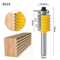 8mm Shank Raised panel"V"joint Bits for Woodworking - Golonzo -                                                                             