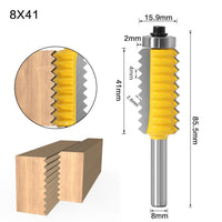 8mm Shank Raised panel"V"joint Bits for Woodworking - Golonzo -                                                                             