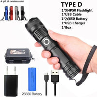 90000 lumens XLamp xhp70.2 hunting most powerful led flashlight - Golonzo -                                                                             
