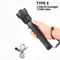 90000 lumens XLamp xhp70.2 hunting most powerful led flashlight - Golonzo -                                                                             