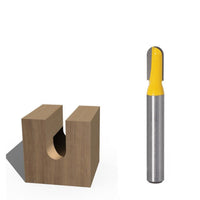 1/4" Shank Router Rounf Nose/90 Degree V-Groove Bit - Golonzo -                                                                             