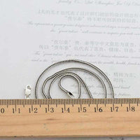 925 Sterling Silver 1.6mm Vintage Chain Necklace - Golonzo -                                                                             