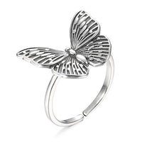 925 Sterling Silver Butterfly Rings for Women - Golonzo -                                                                             