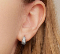 925 Sterling Silver Classic Simple Ear Buckles - Golonzo -                                                                             