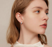 925 Sterling Silver Classic Simple Ear Buckles - Golonzo -                                                                             