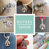 925 Sterling Silver Family Tree Of Life Bracelet Pendant Charm - Golonzo -                                                                             