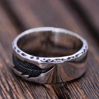 925 Sterling Silver Feather Ring - Golonzo -                                                                             