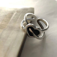 925 Sterling Silver Minimalism Heart Rings for Women - Golonzo -                                                                             