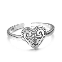 925 Sterling Silver Minimalism Heart Rings for Women - Golonzo -                                                                             
