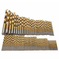 99pc Drill Set 1.5mm-10mm HSS Titanium Drill Bits Set - Golonzo -                                                                             