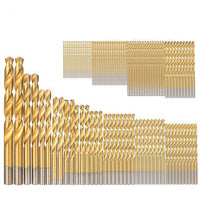 99pc Drill Set 1.5mm-10mm HSS Titanium Drill Bits Set - Golonzo -                                                                             