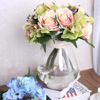 9pcs Artificial Hydrangea Flowers - Golonzo -                                                                             