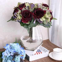 9pcs Artificial Hydrangea Flowers - Golonzo -                                                                             