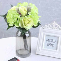 9pcs Artificial Hydrangea Flowers - Golonzo -                                                                             