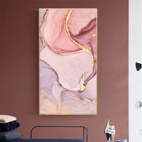 Abstract Wall Art Canvas Painting Print Mix Marble Vein - Golonzo -                                                                             