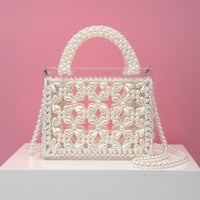Acrylic Pearl Evening Clutch Bags - Golonzo -                                                                             