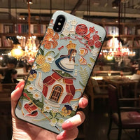 Alice In Wonderland Reliëf Telefoon Case - Golonzo -                                                                             