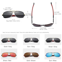 Aluminum HD Polarized Sunglasses UV400 - Golonzo -                                                                             