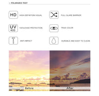 Aluminum HD Polarized Sunglasses UV400 - Golonzo -                                                                             