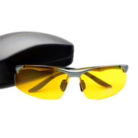 Aluminum Magnesium Men Sunglasses Polarized - Night Driving Goggles - Golonzo -                                                                             