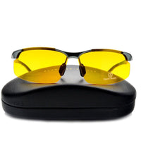 Aluminum Magnesium Men Sunglasses Polarized - Night Driving Goggles - Golonzo -                                                                             
