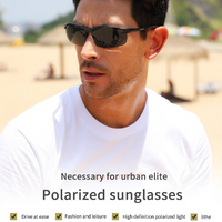 Aluminum Magnesium Men's Sunglasses - HD polarized Sunglasses - Golonzo -                                                                             