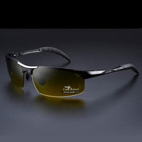 Aluminum Magnesium Men's Sunglasses - HD polarized Sunglasses - Golonzo -                                                                             