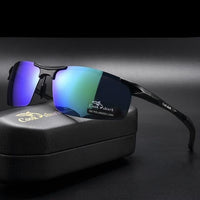 Aluminum Magnesium Men's Sunglasses - HD polarized Sunglasses - Golonzo -                                                                             