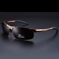 Aluminum Magnesium Men's Sunglasses - HD polarized Sunglasses - Golonzo -                                                                             
