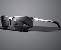 Aluminum Magnesium Men's Sunglasses - HD polarized Sunglasses - Golonzo -                                                                             