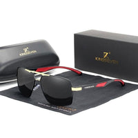 Aluminum Men's Polarized Sunglasses - Brand Design Sunglasses - Golonzo -                                                                             