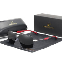 Aluminum Men's Polarized Sunglasses - Brand Design Sunglasses - Golonzo -                                                                             