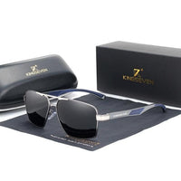 Aluminum Men's Polarized Sunglasses - Brand Design Sunglasses - Golonzo -                                                                             