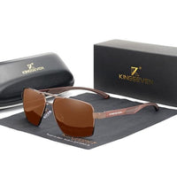 Aluminum Men's Polarized Sunglasses - Brand Design Sunglasses - Golonzo -                                                                             