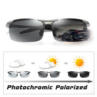 Aluminum Rimless Photochromic Polarized Sunglasses - Golonzo -                                                                             