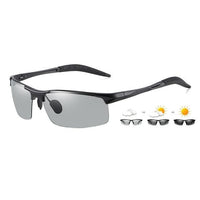 Aluminum Rimless Photochromic Polarized Sunglasses - Golonzo -                                                                             