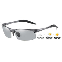 Aluminum Rimless Photochromic Polarized Sunglasses - Golonzo -                                                                             