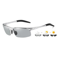 Aluminum Rimless Photochromic Polarized Sunglasses - Golonzo -                                                                             