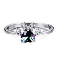 Animal Bear Cat Dog Paw Rings For Women - 925 Sterling Silver - Golonzo -                                                                             