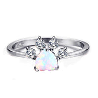 Animal Bear Cat Dog Paw Rings For Women - 925 Sterling Silver - Golonzo -                                                                             